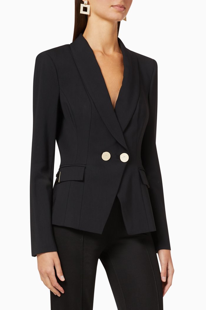 

Tailored Crêpe Jacket, Black