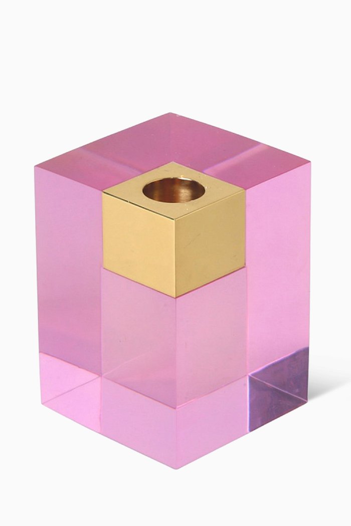 Monte Carlo Candle Holder, Pink