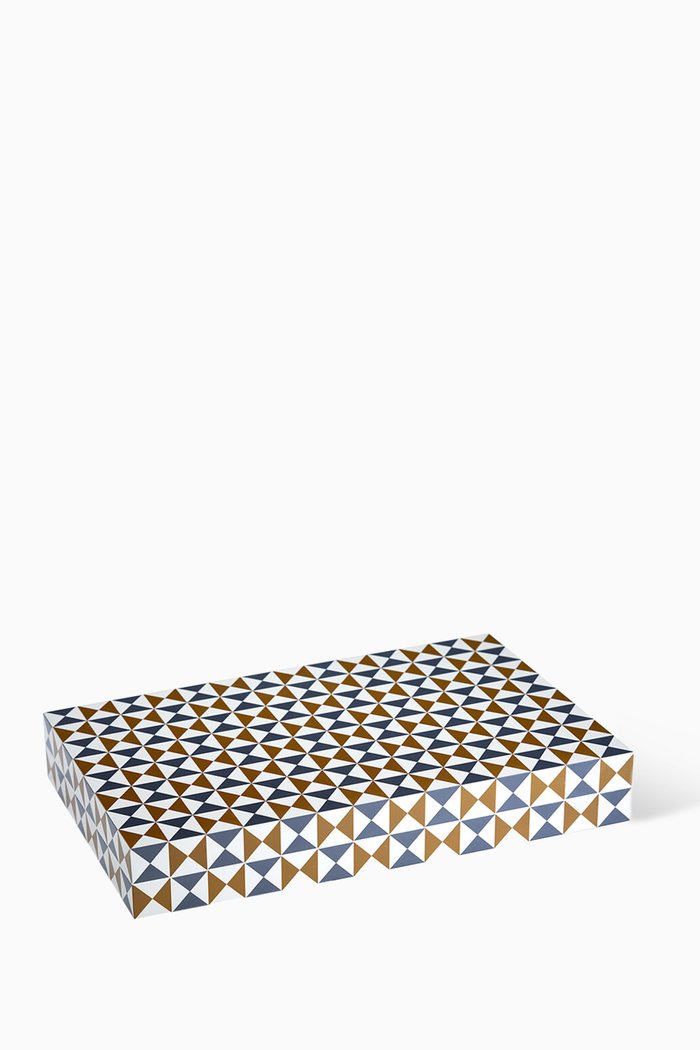 Bowtie Backgammon Set in Lacquer, Multicolour