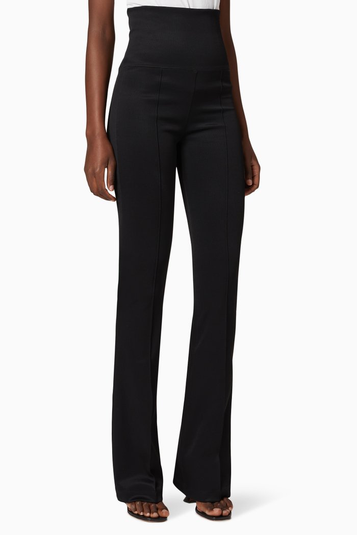 

High-waist Flare Leggings, Black