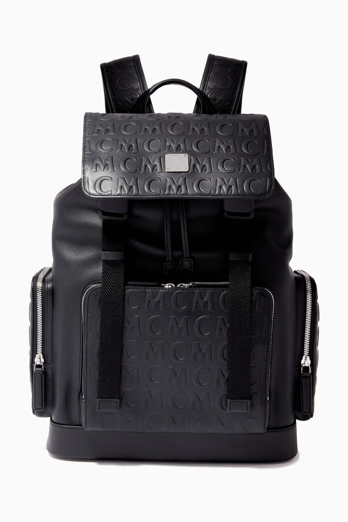 

Medium Brandenburg Backpack in Leather, Black