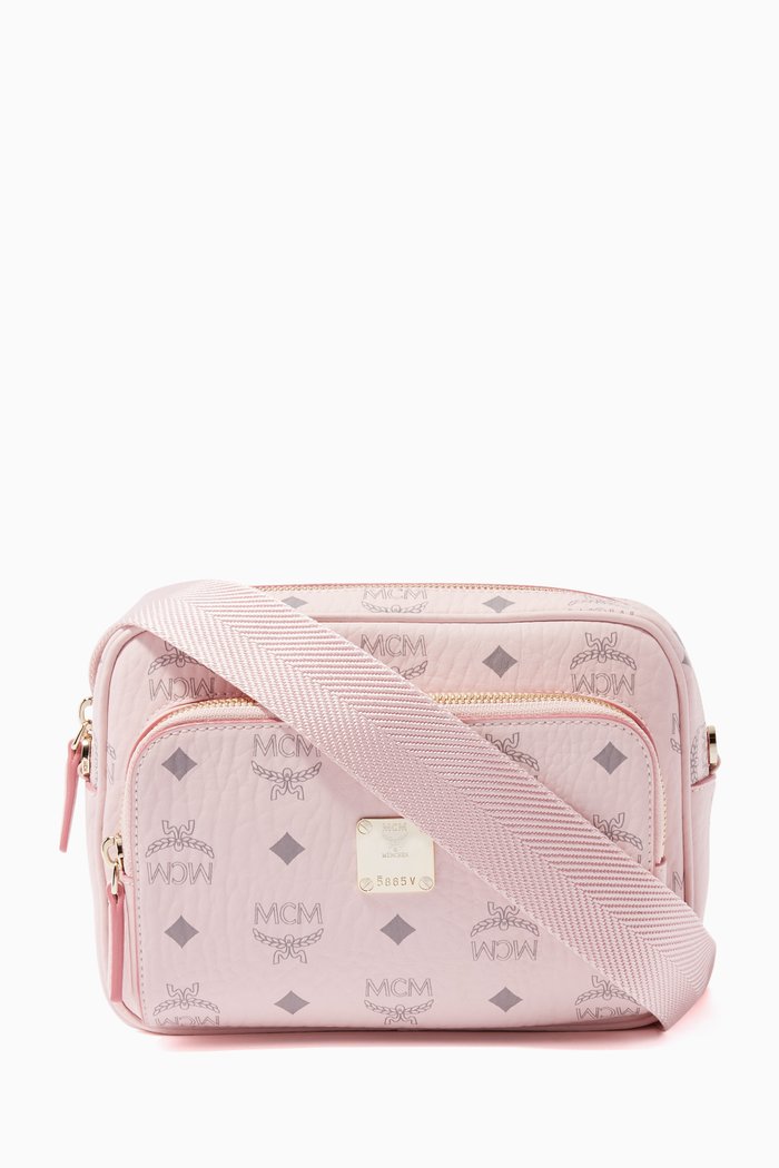 

Small Klassik Crossbody in Visetos Leather, Pink