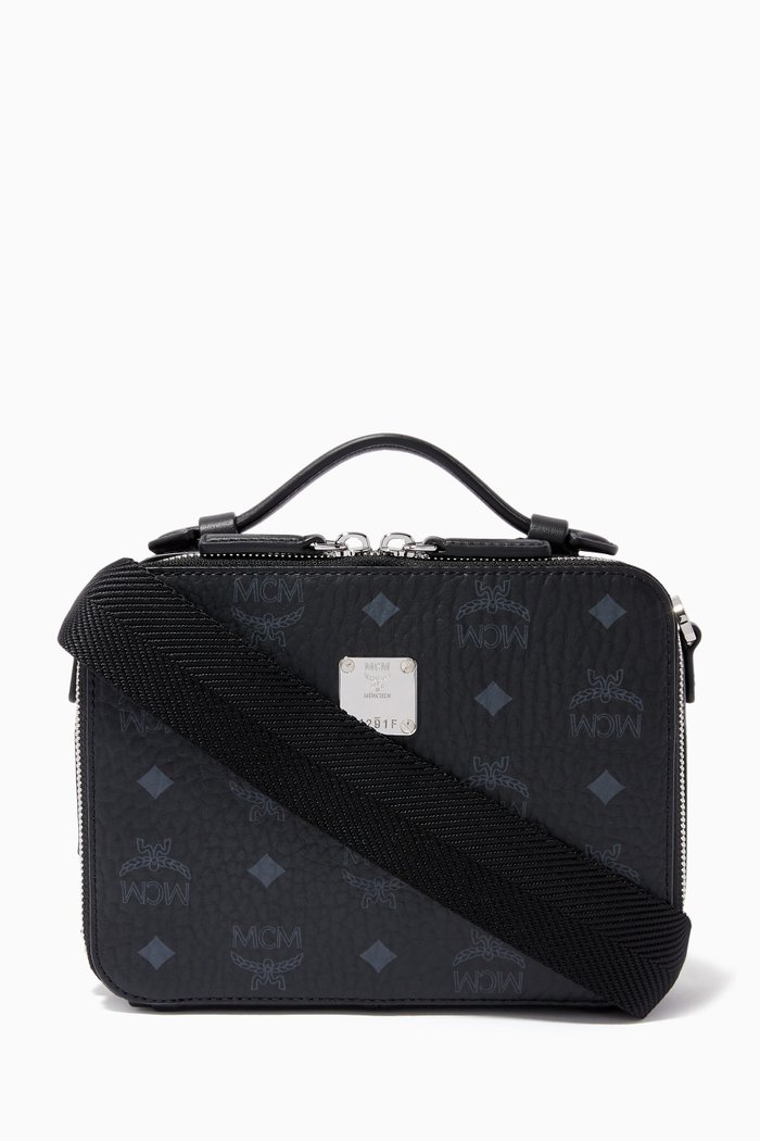 

Small Klassik Crossbody in Visetos Coated Canvas, Black