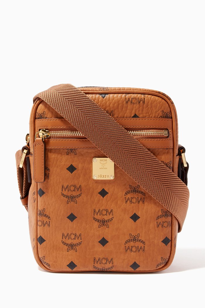 

Mini Crossbody in Visetos, Brown