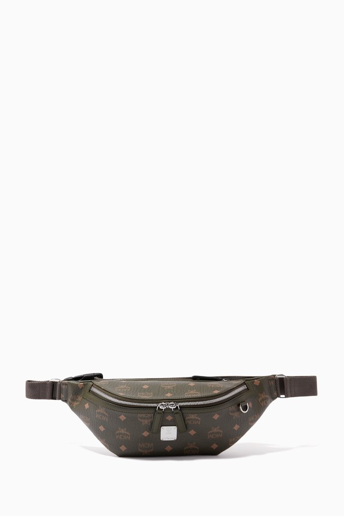 

Medium Fursten Belt Bag in Visetos, Green