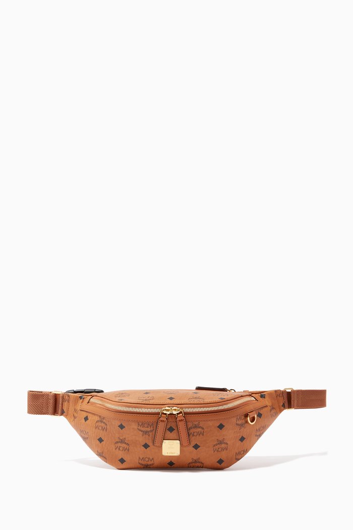

Medium Fursten Belt Bag in Visetos, Brown