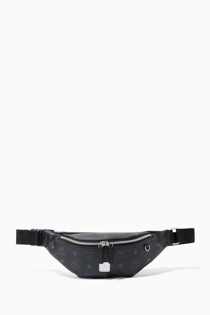 

Small Fursten Belt Bag in Visetos, Black