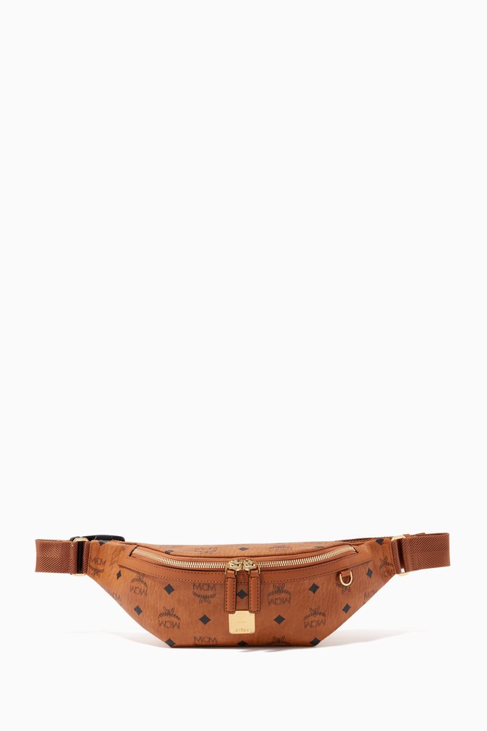 

Small Fursten Belt Bag in Visetos, Brown