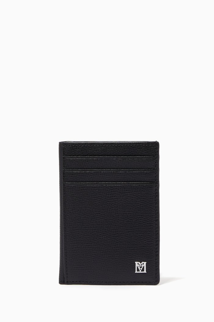 

Mini Card Case in Leather, Black