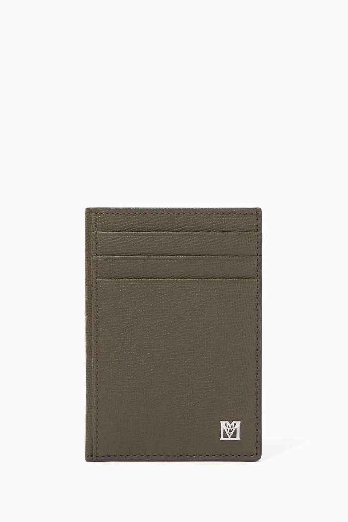 

Mini Card Case in Leather, Green