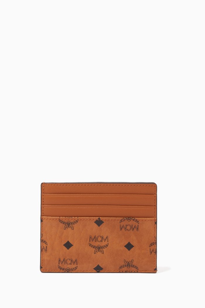 

Mini Card Case in Visetos, Brown