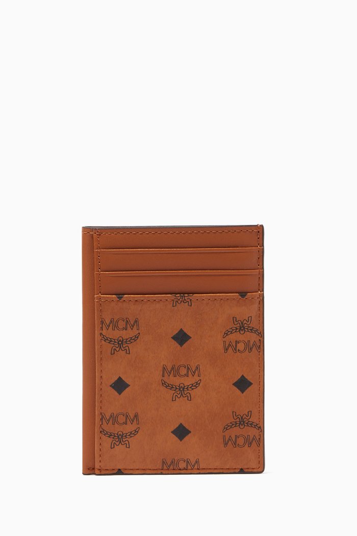 N/S Card Case in Visetos Original, Brown