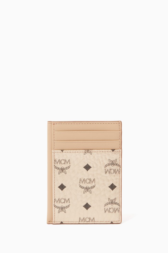 

N/S Card Case in Visetos Original, Gold
