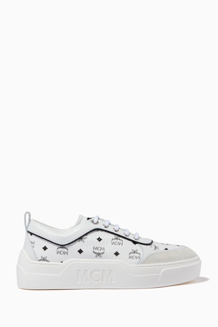 

Skyward Platform Sneakers in Visetos, White