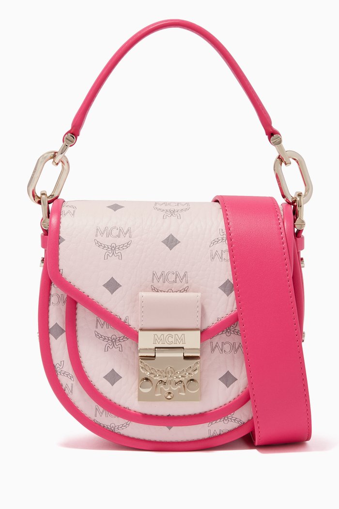 

Mini Patricia Shoulder Bag in Visetos, Pink