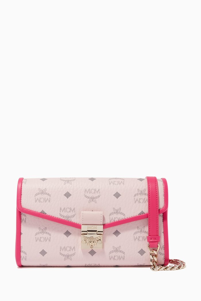 

Medium Millie Crossbody in Colour-Block Visetos, Pink