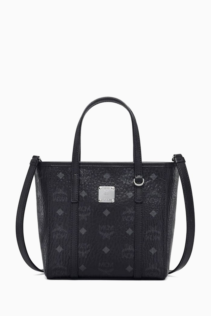 

Mini Toni Shopper in Visetos, Black