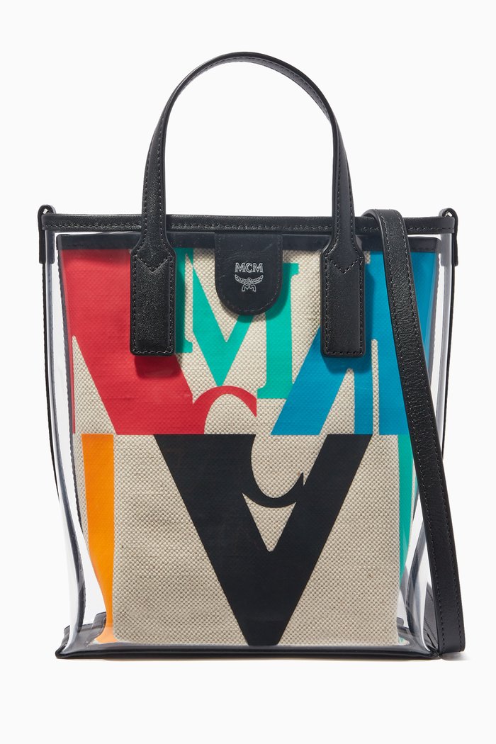

Mini Shopper in Logo Glitch Hologram, Multicolour