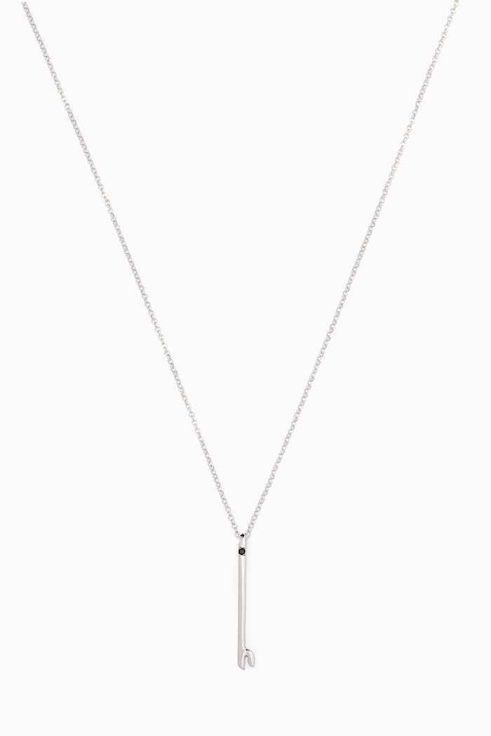 

"Ein" Letter Pendant in Sterling Silver