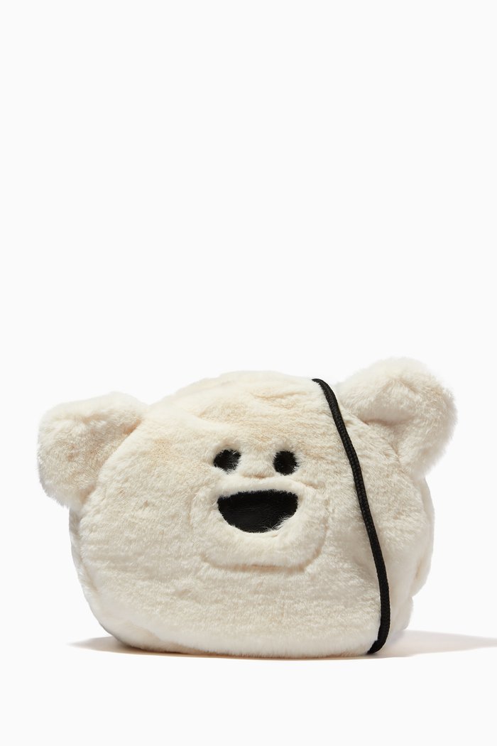 

Cuddly Faux Fur Shoulder Bag, White