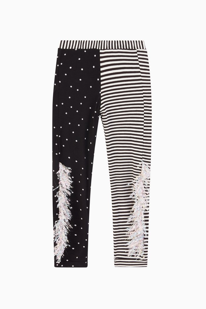 

Wayne Colour-Block Jersey Leggings, Black