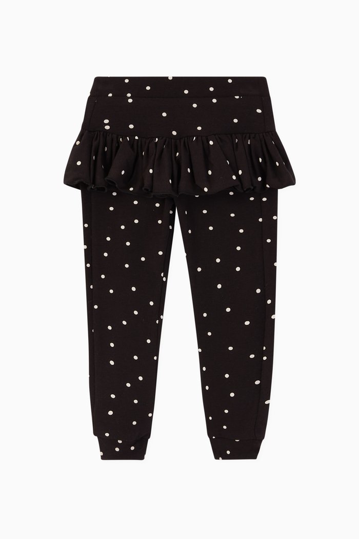 

Betty Dotted Jersey Leggings, Black