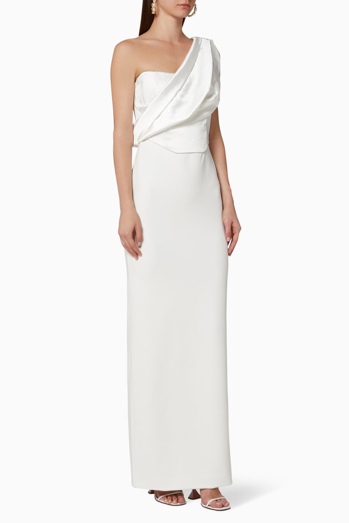 

Kara Crepe Maxi Dress, White