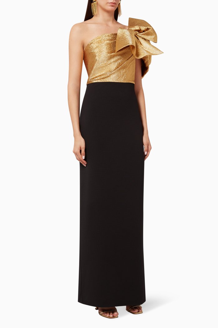 

Iyana One Shoulder Maxi Dress, Black
