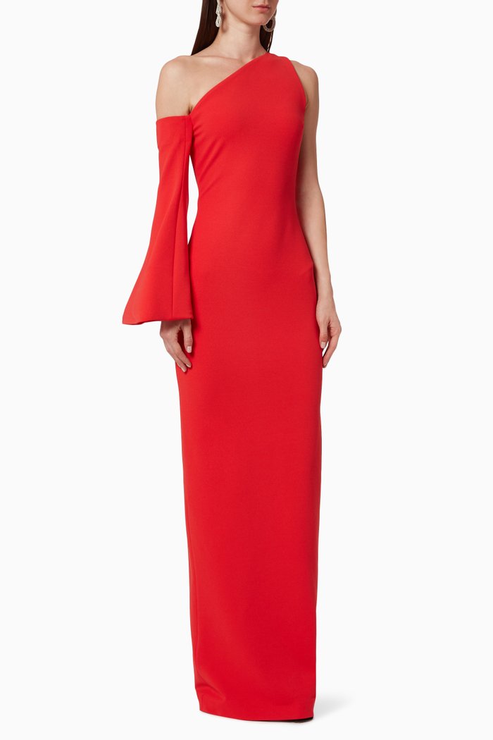 

Siara Crêpe Maxi Dress, Red