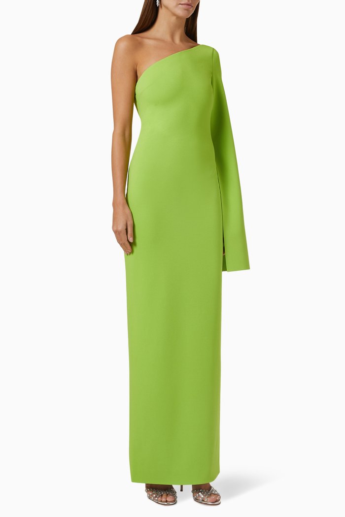 

Callie Maxi Dress in Stretch-crepe, Green