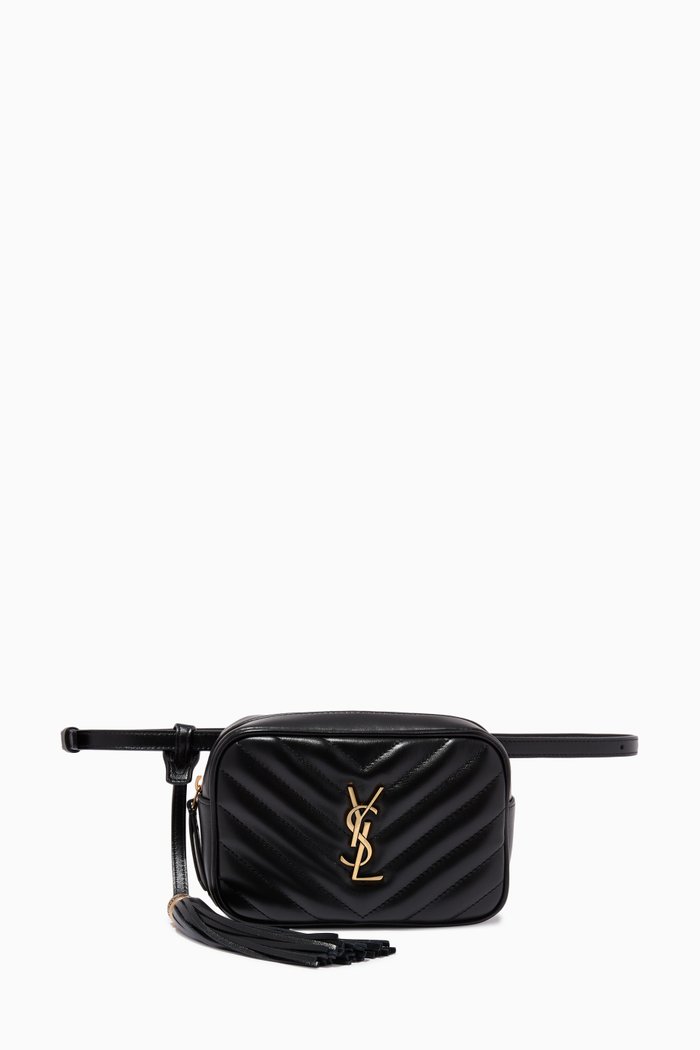 

Lou Belt Bag in Quilted Leather, Black