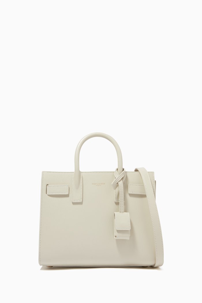

Classic Nano Sac de Jour in Leather, White