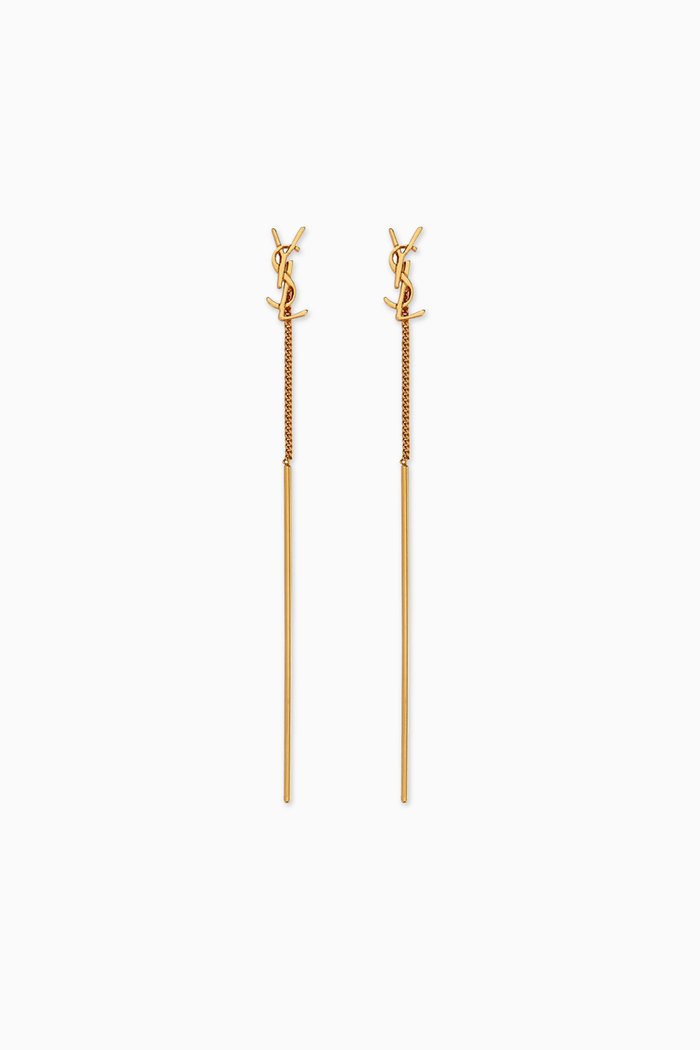 

Opyum YSL Threader Earrings in Metal, Gold