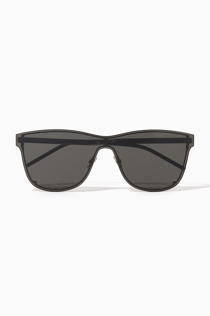

Oversized Square Sunglasses, Silver