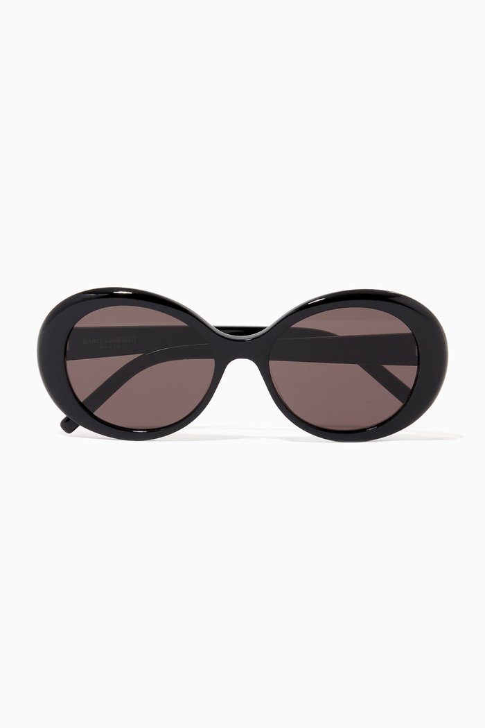 

Round Sunglasses in Acetate, Black