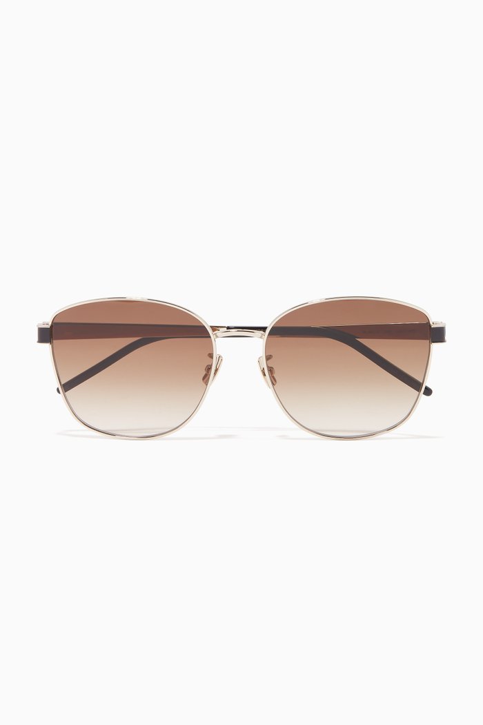 

Square SL M67 Sunglasses, Gold