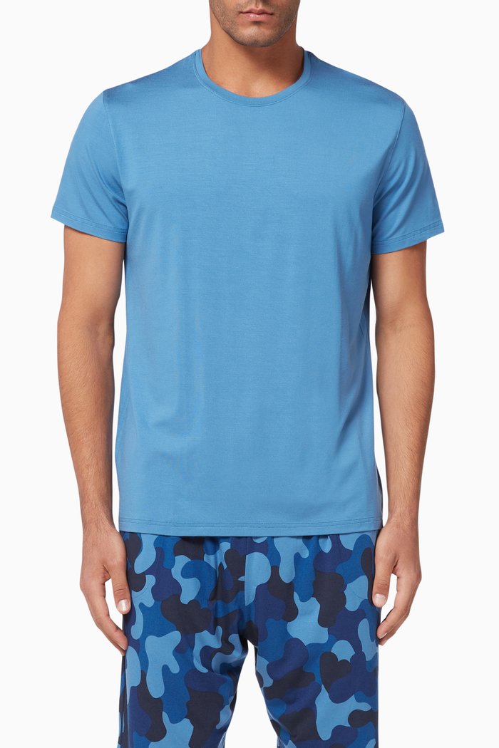 

Basel Modal Crewneck T-Shirt, Blue