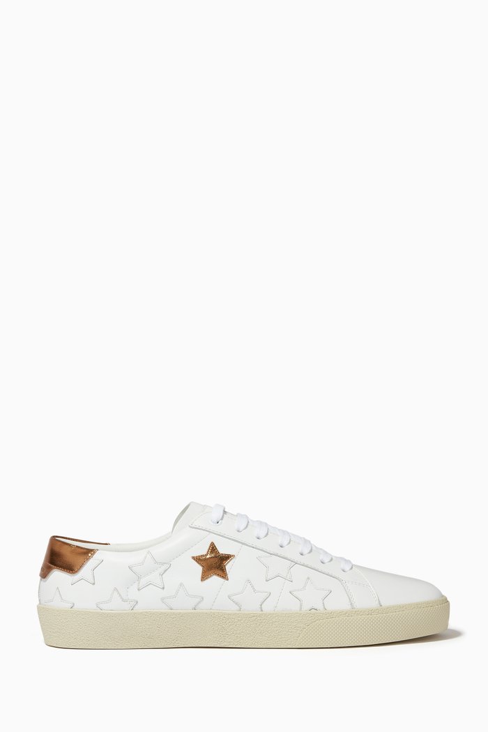 

Court Classic Sl / 06 Metallic California Sneakers in Smooth Leather, White