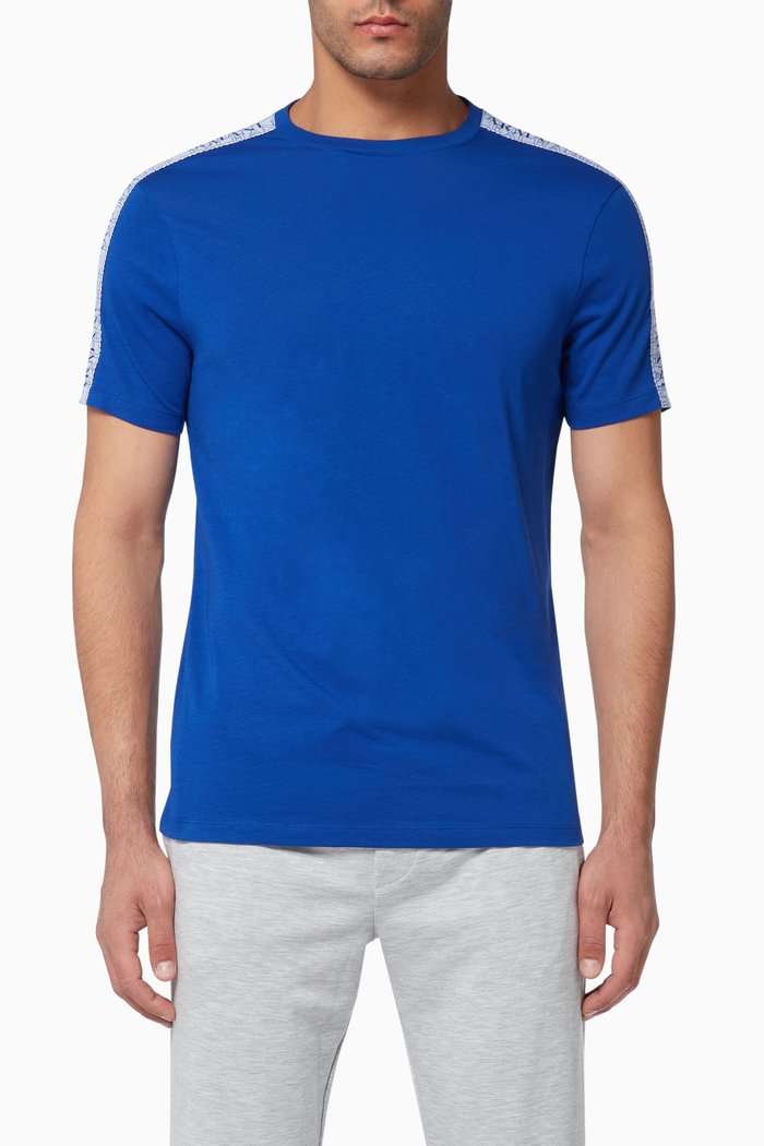 

AX Tape Cotton T-Shirt, Blue