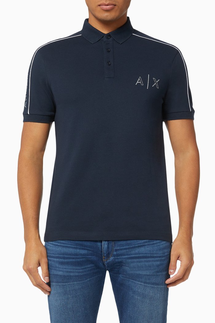 

AX Cotton Polo Shirt, Blue