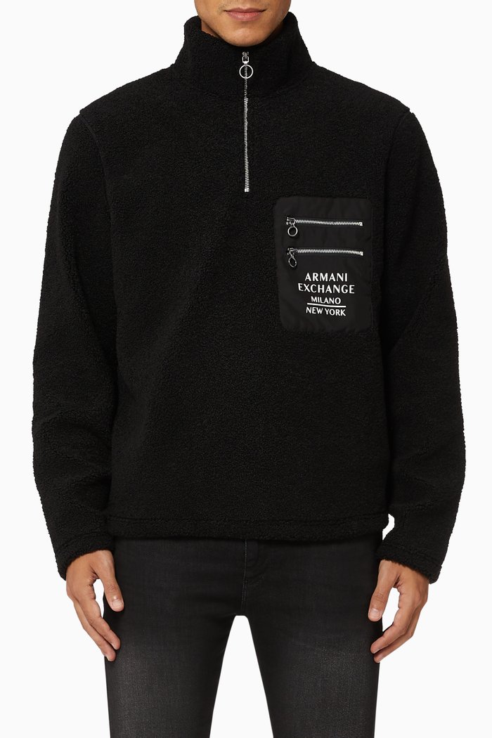 

Teddy Bear Effect Jumper, Black