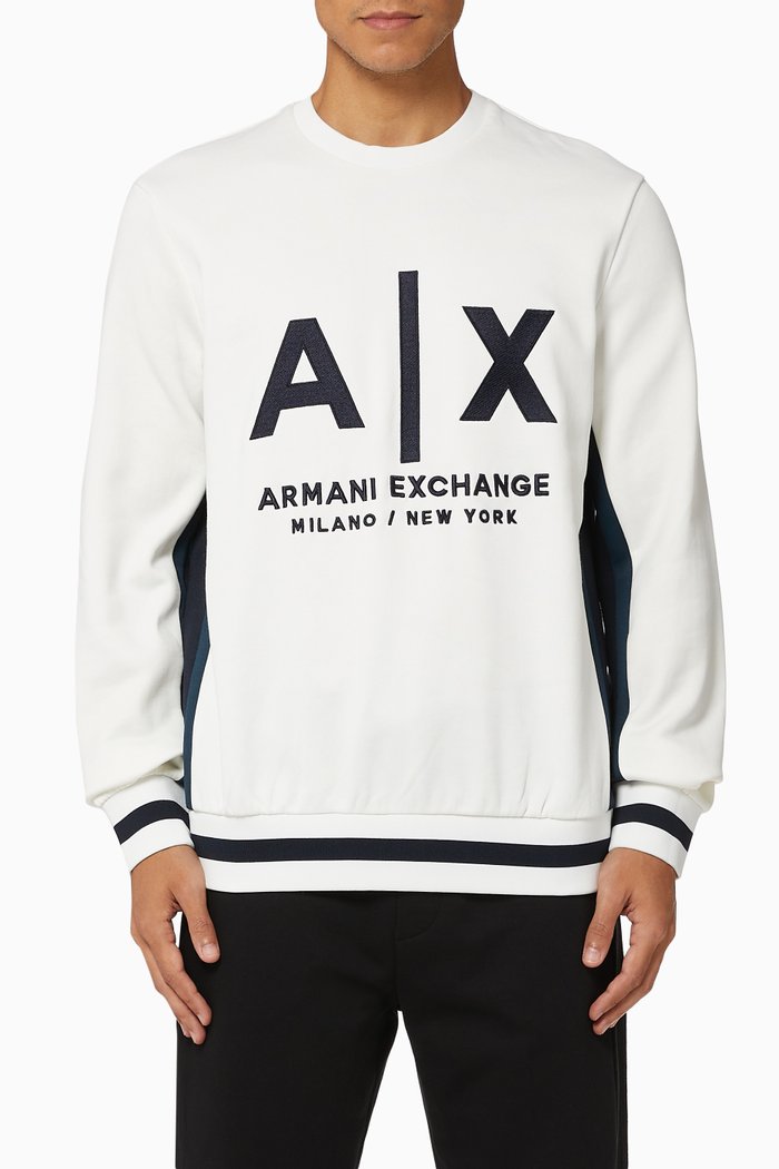 

Logo Jersey Sweatshirt, White
