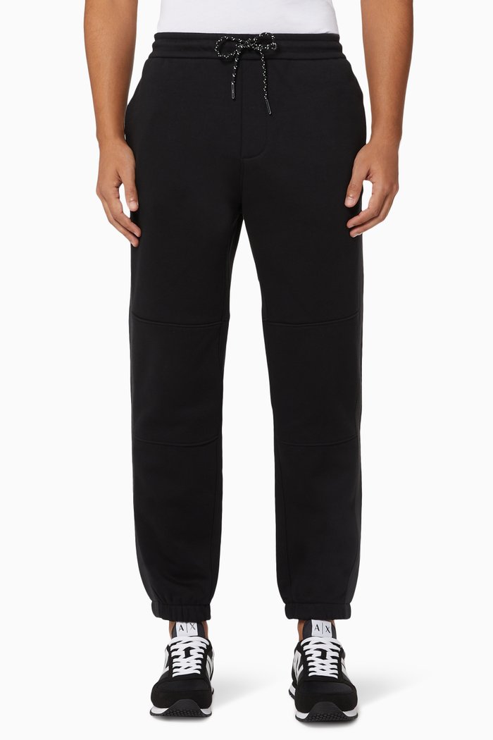 

Logo Colourblock Jersey Sweatpants, Black