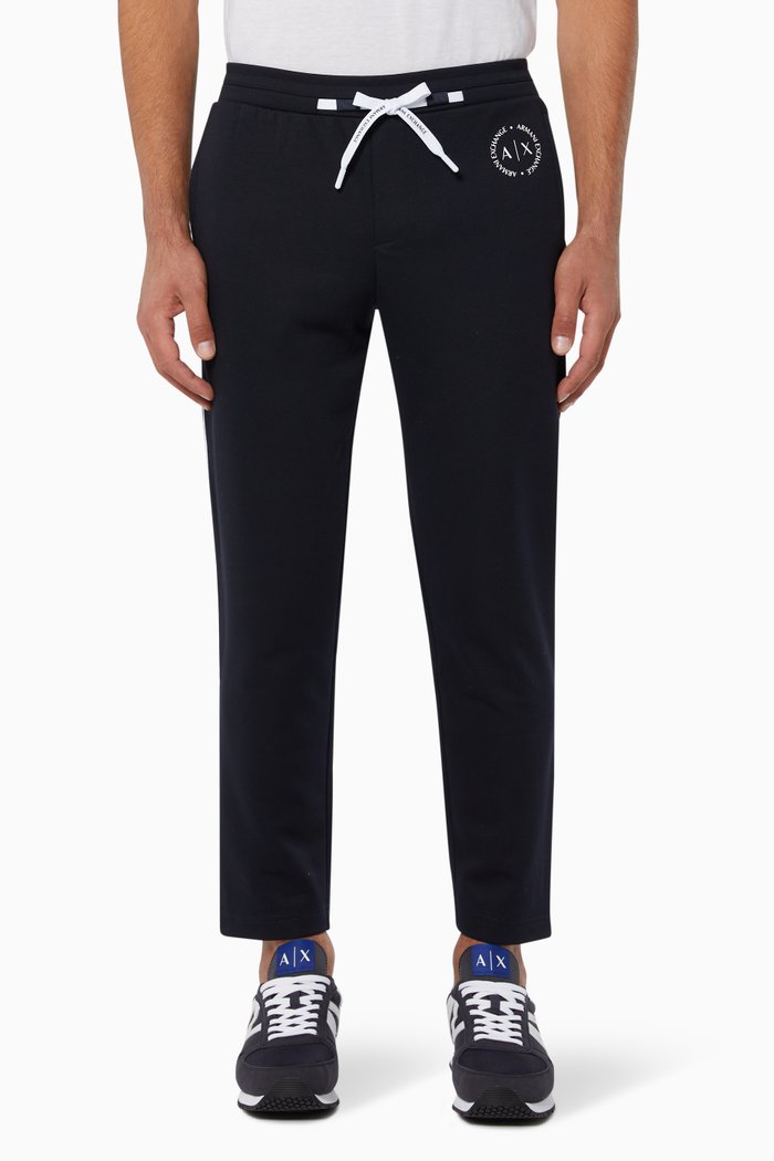 

Circle Logo Brushed Viscose Pants, Blue