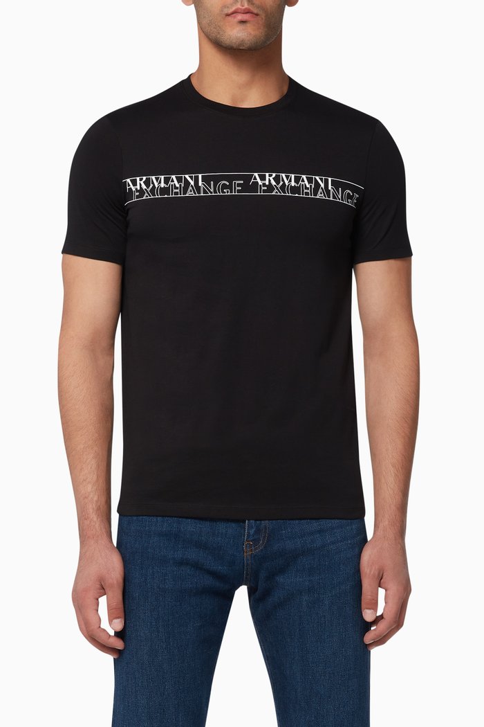 

AX Tape Jersey T-Shirt, Black