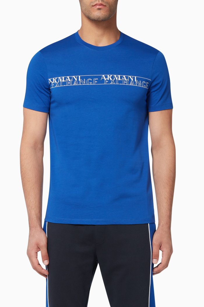 

AX Tape Jersey T-Shirt, Blue