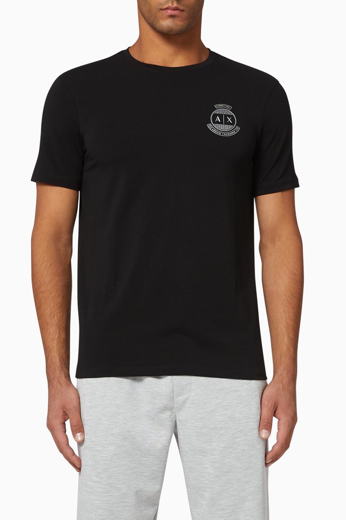 Circle Logo Jersey T-Shirt, Black