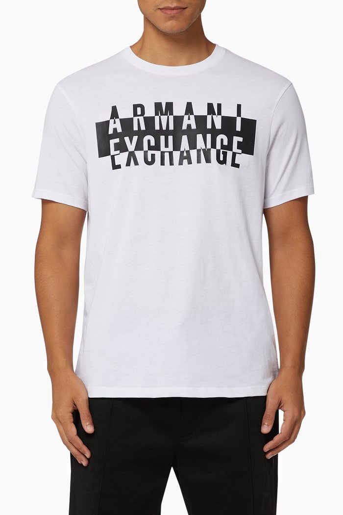 

Racer Logo Cotton T-Shirt, White