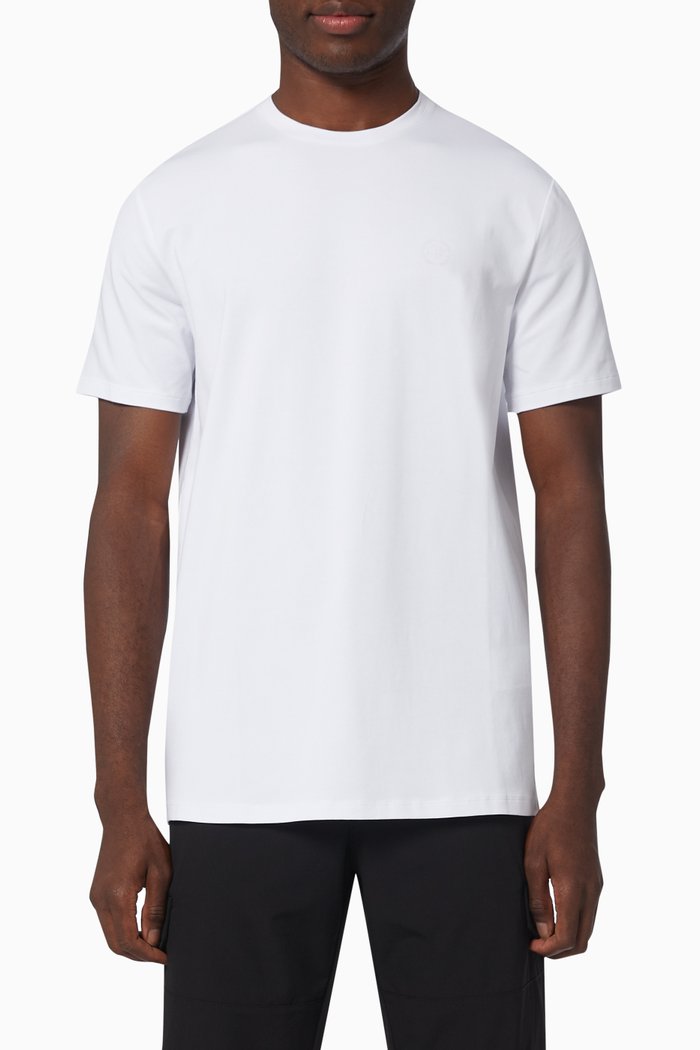 Circle Logo T-shirt in Jersey, White