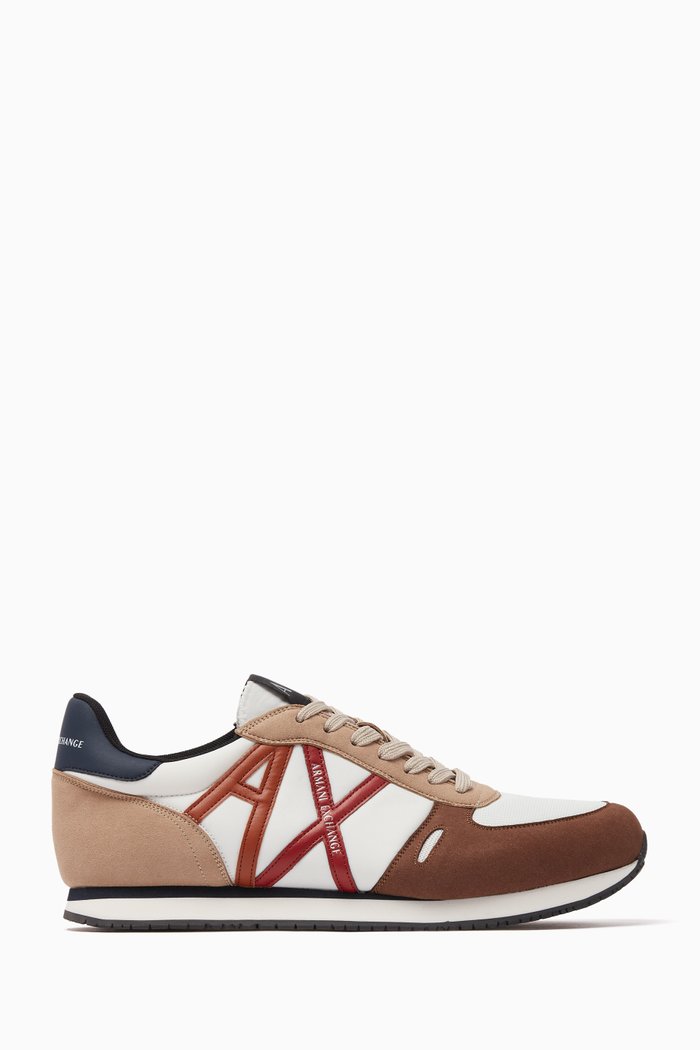 

AX Icon Sneakers in Suede & Mesh, Multicolour